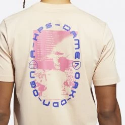 Adidas Performance Dame 7 EXTPLY Ανδρικό T-Shirt HALBLU -Lifestyle Ρούχα Εκπτώσεις adidas dame 7 ep t 4