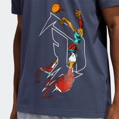 Adidas Dame Avatar Ανδρικό T-Shirt SHANAV -Lifestyle Ρούχα Εκπτώσεις adidas dame avatar tee 4