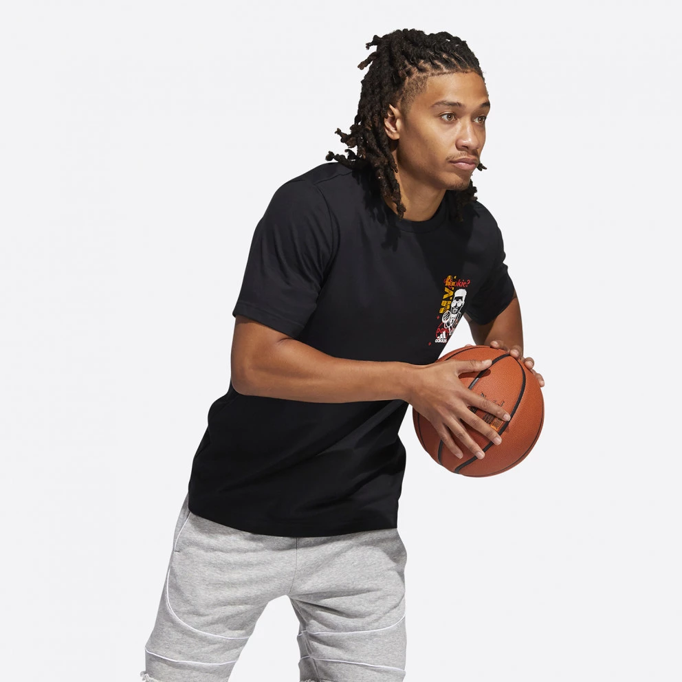 Adidas Performance Donovan Mitchell Avatar Rookie Ανδρικό T-shirt BLACK 4 Adidas Performance Donovan Mitchell Avatar Rookie Ανδρικό T-shirt BLACK - Image 2