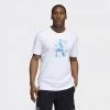 Adidas Performance Donovan Mitchell D.O.N. Ανδρικό T-Shirt White -Lifestyle Ρούχα Εκπτώσεις adidas don rg t