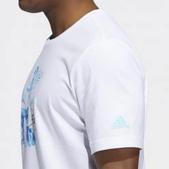 Adidas Performance Donovan Mitchell D.O.N. Ανδρικό T-Shirt White -Lifestyle Ρούχα Εκπτώσεις adidas don rg t 5