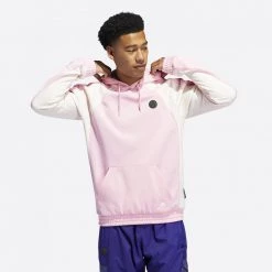 Adidas Performance Harden Foundation Ανδρική Μπλούζα με Κουκούλα LTPINK -Lifestyle Ρούχα Εκπτώσεις adidas hrd po 2