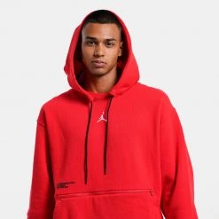 Jordan Chicago Bulls Fleece Ανδρική Μπλούζα με Κουκούλα UNIVERSITY RED -Lifestyle Ρούχα Εκπτώσεις jordan chi m nk flc po cts st 2