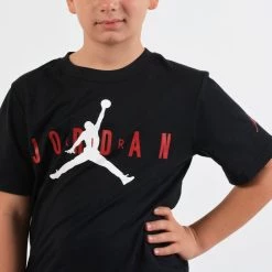 Jordan Brand Tee 5 Παιδικό T-Shirt Black -Lifestyle Ρούχα Εκπτώσεις jordan jdb brand tee 5 2