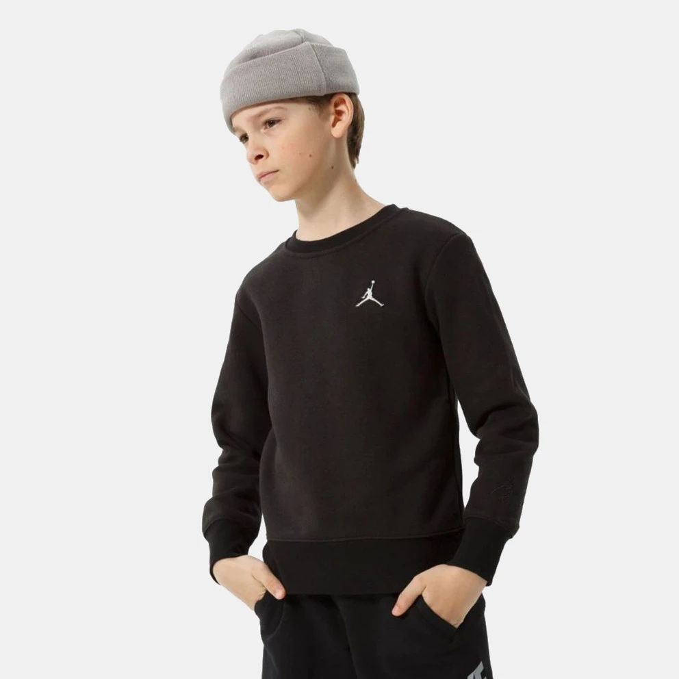 Jordan Jumpman Essentials Crew Παιδική Μπλούζα Φούτερ Black 3 Jordan Jumpman Essentials Crew Παιδική Μπλούζα Φούτερ Black