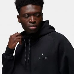 Jordan 23 Engineered Ανδρική Ζακέτα BLACK -Lifestyle Ρούχα Εκπτώσεις jordan m j 23e flc fz 2