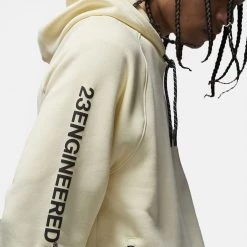Jordan 23 Engineered Fleece Ανδρική Μπλούζα με Κουκούλα COCONUT MILK/SAIL/BLACK -Lifestyle Ρούχα Εκπτώσεις jordan m j 23e flc po 15