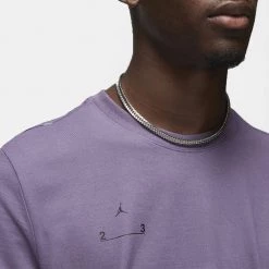 Jordan 23 Engineered Ανδρικό T-Shirt CANYON PURPLE/COCONUT MILK/BLACK -Lifestyle Ρούχα Εκπτώσεις jordan m j 23e ss crew 12
