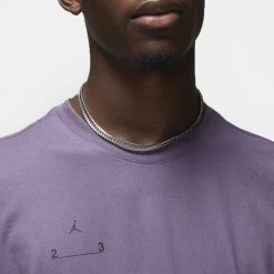 Jordan 23 Engineered Ανδρικό T-Shirt CANYON PURPLE/COCONUT MILK/BLACK -Lifestyle Ρούχα Εκπτώσεις jordan m j 23e ss crew 13
