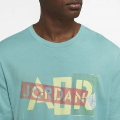 Jordan Brand Ανδρικό T-Shirt WASHED TEAL -Lifestyle Ρούχα Εκπτώσεις jordan m j brand gfx ss crew 3 2