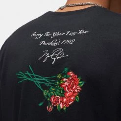 Jordan Brand Sorry Crew Ανδρικό T-shirt BLACK -Lifestyle Ρούχα Εκπτώσεις jordan m j brand sorry gx ss crew 5