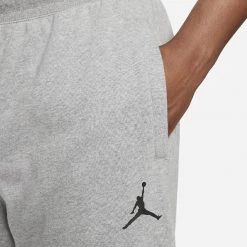 Jordan Dri-FIT Air Fleece Ανδρικό Παντελόνι Jogger CARBON HEATHER/BLACK -Lifestyle Ρούχα Εκπτώσεις jordan m j df air flc pant 9