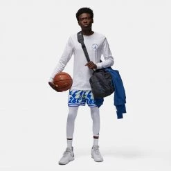 Jordan Sport Breakfast Club Ανδρική Μπλούζα με Μακρύ Μανίκι WHITE -Lifestyle Ρούχα Εκπτώσεις jordan m j df sprt bc gfx ls crew 5