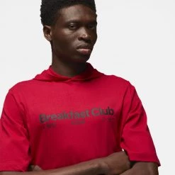 Jordan Dri-FIT Sport BC Ανδρική Μπλούζα με Κουκούλα GYM RED/WHITE -Lifestyle Ρούχα Εκπτώσεις jordan m j df sprt bc gfx ss hd crew 2