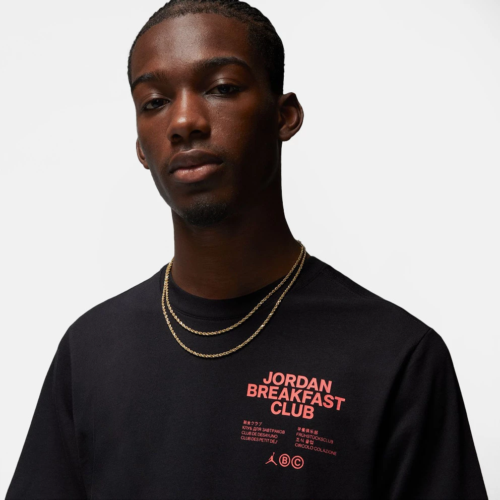 Jordan Dri-FIT Sport BC Ανδρικό T-Shirt BLACK/TURF ORANGE 6 Jordan Dri-FIT Sport BC Ανδρικό T-Shirt BLACK/TURF ORANGE - Image 4