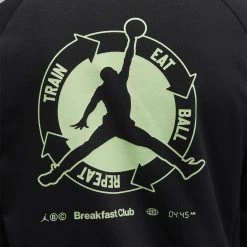 Jordan Dri-FIT Sport BC Ανδρική Μπλούζα με Κουκούλα BLACK/LT LIQUID LIME -Lifestyle Ρούχα Εκπτώσεις jordan m j df sprt csvr bc gfx flc po 14