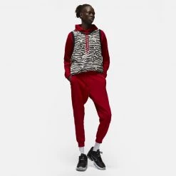 Jordan Dri-FIT Sport Crossover Ανδρικό Παντελόνι Φόρμας GYM RED/BLACK -Lifestyle Ρούχα Εκπτώσεις jordan m j df sprt csvr flc pant 10