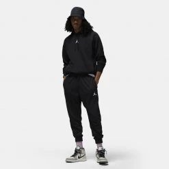 Jordan Dri-FIT Sport Crossover Ανδρικό Παντελόνι Φόρμας BLACK/WHITE -Lifestyle Ρούχα Εκπτώσεις jordan m j df sprt csvr flc pant 5