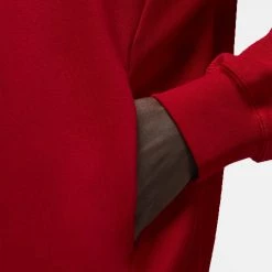 Jordan Dri-FIT Sport Crossover Ανδρική Μπλούζα με Κουκούλα GYM RED/BLACK -Lifestyle Ρούχα Εκπτώσεις jordan m j df sprt csvr flc po 8