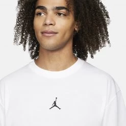Jordan Dri-FIT Sport Ανδρικό T-Shirt WHITE/BLACK -Lifestyle Ρούχα Εκπτώσεις jordan m j df sprt ss top 13