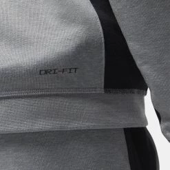 Jordan Dri-FIT Sport Ανδρική Ζακέτα Carbon Heather/Black/Black -Lifestyle Ρούχα Εκπτώσεις jordan m j df sprt stmt air flc fz 8