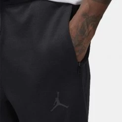 Jordan Dri-FIT Sport Air Ανδρικό Παντελόνι Φόρμας BLACK/BLACK/DK SMOKE GREY -Lifestyle Ρούχα Εκπτώσεις jordan m j df sprt stmt air flc pant 9