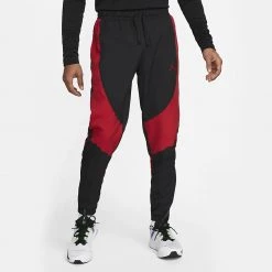 Jordan Sport Dri-FIT Ανδρικό Παντελόνι Φόρμας BLACK/GYM RED/GYM RED