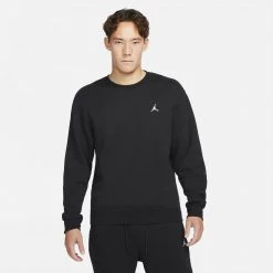 Jordan Essentials Fleece Ανδρικό Φούτερ Black