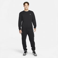 Jordan Essentials Fleece Ανδρικό Φούτερ Black 11 Jordan Essentials Fleece Ανδρικό Φούτερ Black -Lifestyle Ρούχα Εκπτώσεις jordan m j ess flc crew 15