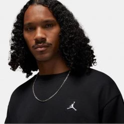 Jordan Flight Essentials Ανδρική Μπλούζα Φούτερ BLACK/WHITE -Lifestyle Ρούχα Εκπτώσεις jordan m j ess flc crew 6