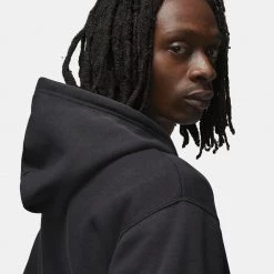 Jordan Essentials Ανδρική Ζακέτα BLACK/WHITE -Lifestyle Ρούχα Εκπτώσεις jordan m j ess flc fz hoodie 21