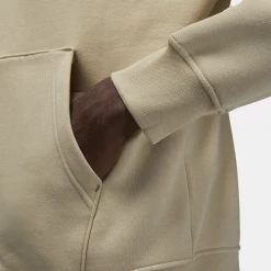 Jordan Essentials Ανδρική Ζακέτα RATTAN/WHITE -Lifestyle Ρούχα Εκπτώσεις jordan m j ess flc fz hoodie 3