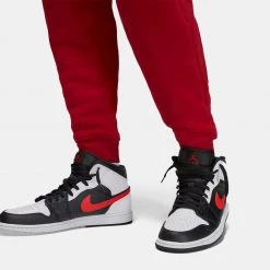 Jordan Essential Ανδρικό Παντελόνι Φόρμας GYM RED/GYM RED/WHITE -Lifestyle Ρούχα Εκπτώσεις jordan m j ess flc pant 14