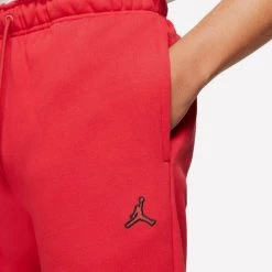 Jordan Essentials Ανδρικό Παντελόνι Φόρμας GYM RED -Lifestyle Ρούχα Εκπτώσεις jordan m j ess flc pant 24