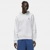 Jordan Essential Ανδρική Μπλούζα με Κουκούλα WHITE/WHITE -Lifestyle Ρούχα Εκπτώσεις jordan m j ess flc po hoodie 19