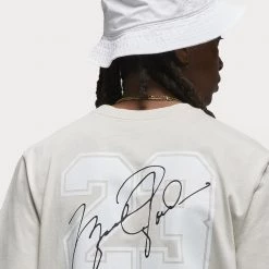 Jordan Essentials Flight 23 Ανδρικό T-Shirt LT OREWOOD BRN/WHITE -Lifestyle Ρούχα Εκπτώσεις jordan m j ess flight23 gx ss crew 12