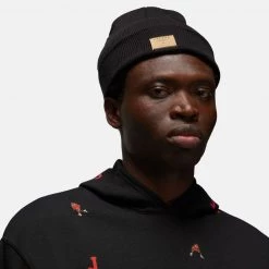 Jordan Essentials Ανδρική Μπλούζα με Κουκούλα BLACK -Lifestyle Ρούχα Εκπτώσεις jordan m j ess hol jm flc po 7