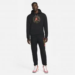 Jordan Essentials Mountainside Ανδρικό Παντελόνι Φόρμας Black -Lifestyle Ρούχα Εκπτώσεις jordan m j ess mntn gfx pant 11