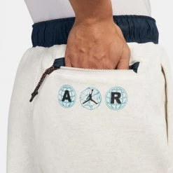 Jordan Essentials Mountainside Ανδρικό Παντελόνι Φόρμας OATMEAL HEATHER -Lifestyle Ρούχα Εκπτώσεις jordan m j ess mntn gfx pant 2