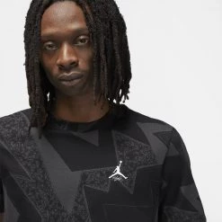 Jordan Essentials Ανδρικό T-Shirt OFF NOIR -Lifestyle Ρούχα Εκπτώσεις jordan m j ess ss aop crew 6