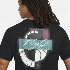 Jordan Essentials Ανδρικό T-Shirt BLACK -Lifestyle Ρούχα Εκπτώσεις jordan m j ess ss gfx crew 2