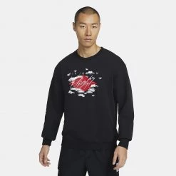 Jordan Statement Essentials Ανδρική Μπλούζα Με Μακρύ Μανίκι Black