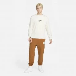 Jordan Essentials Statement Ανδρικό Fleece Παντελόνι Φόρμας DESERT BRONZE -Lifestyle Ρούχα Εκπτώσεις jordan m j ess stmt flc pant 11