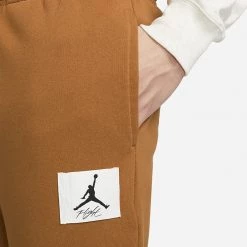Jordan Essentials Statement Ανδρικό Fleece Παντελόνι Φόρμας DESERT BRONZE -Lifestyle Ρούχα Εκπτώσεις jordan m j ess stmt flc pant 9
