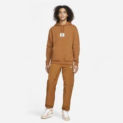 Jordan Essentials Statement Ανδρικό Φούτερ με Κουκούλα DESERT BRONZE -Lifestyle Ρούχα Εκπτώσεις jordan m j ess stmt flc po 11