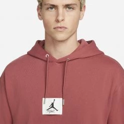 Jordan Essentials Statement Ανδρικό Φούτερ με Κουκούλα CANYON RUST -Lifestyle Ρούχα Εκπτώσεις jordan m j ess stmt flc po 4