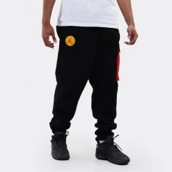 Jordan Essentials Mountainside Fleece Ανδρικό Παντελόνι Φόρμας BLACK -Lifestyle Ρούχα Εκπτώσεις jordan m j ess stmt mntn flc pant 3