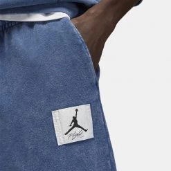 Jordan Essential Ανδρικό Παντελόνι Φόρμας FRENCH BLUE -Lifestyle Ρούχα Εκπτώσεις jordan m j ess stmt wash flc pant 15