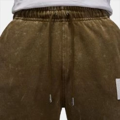 Jordan Essential Ανδρικό Παντελόνι Φόρμας Light Olive -Lifestyle Ρούχα Εκπτώσεις jordan m j ess stmt wash flc pant 2