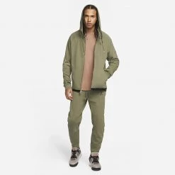 Jordan Essentials Ανδρική Ζακέτα MEDIUM OLIVE/MEDIUM OLIVE -Lifestyle Ρούχα Εκπτώσεις jordan m j ess warmup jacket 4